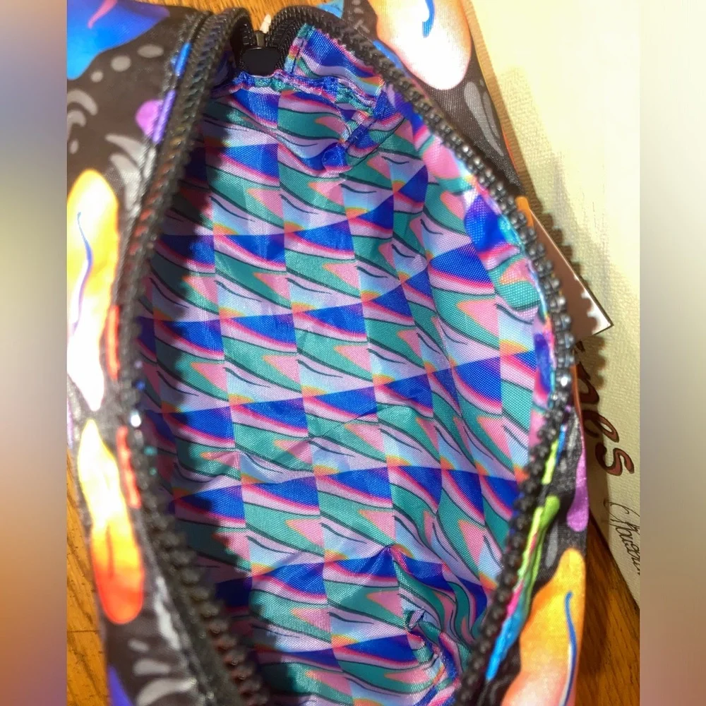 Jason Naylor Vibrant Lip Print Cosmetic Bag - NWT